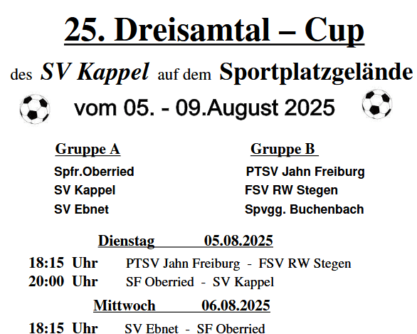 Dreisamtal-Cup 2025